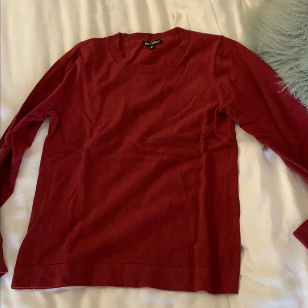 J crew mercantile maroon sweater